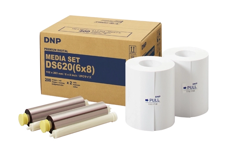 DNP DS-620 미디어 인화지 · 4×6 (6×8) · 2롤 / 1BOX