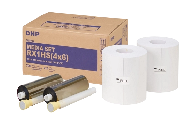 DNP DS-RX1 HS 미디어 인화지 · 4×6 사이즈 · 2롤 / 1BOX