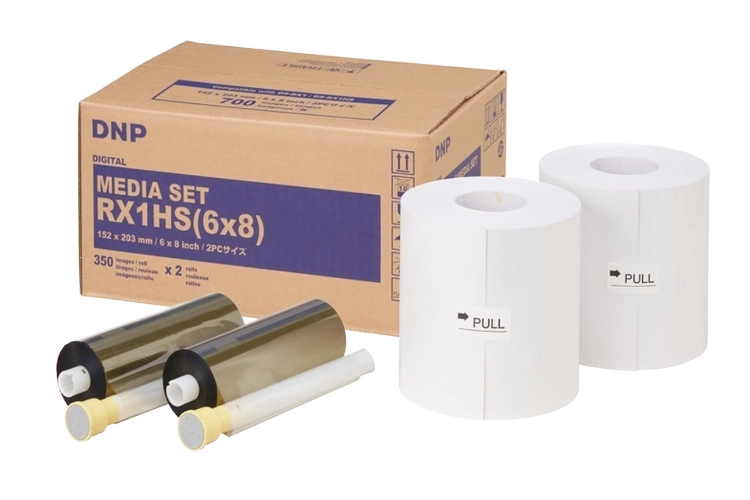 DNP DS-RX1 HS 미디어 인화지 · 6×8 사이즈 · 2롤 / 1BOX